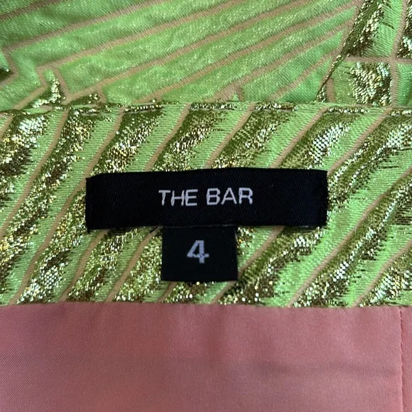 The Bar lime green sparkle party dress - Picture 5 of 5